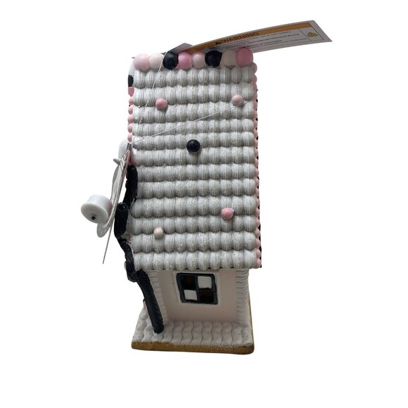 Light-Up Halloween Ghost Haunted House Decor Battery Operated Pink & Black - Picture 5 of 12